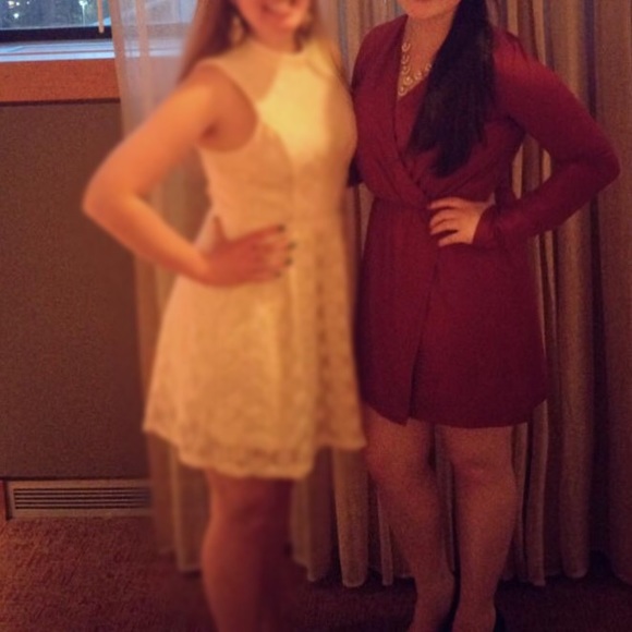 Tobi Wrap Dress in Wine - like new! - Picture 6 of 6